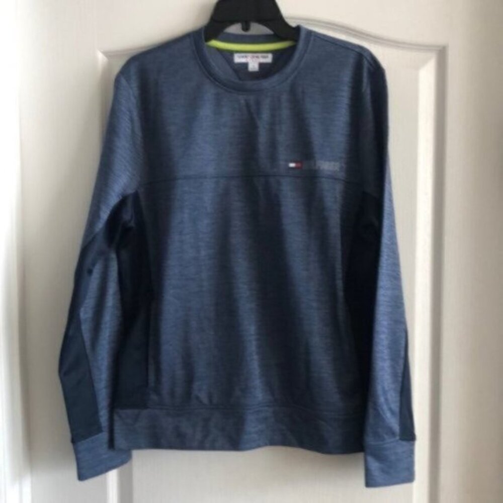 Tommy Hilfiger Sport Men’s Wear Out Top SWEATSHIRT Blue Medium